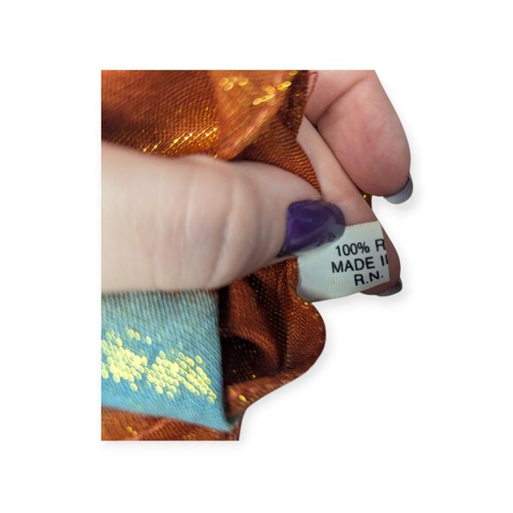 Elegant Collections Beautiful Made in India Square Colorful Scarf 32" x 32" - Picture 3 of 10